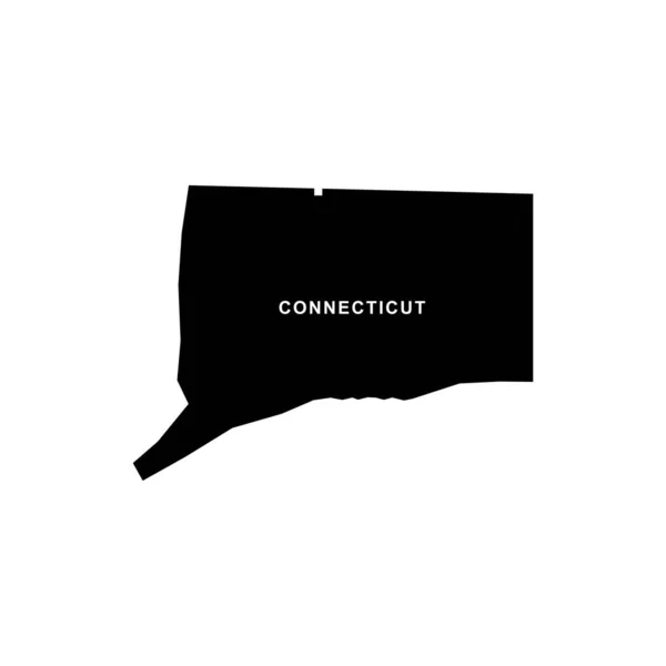 Ícone Mapa Connecticut Vetor Ícone Connecticut —  Vetores de Stock