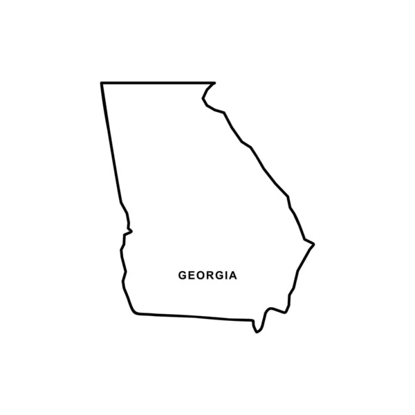 Georgia Map Icon Georgia Icon Vector — Stock Vector