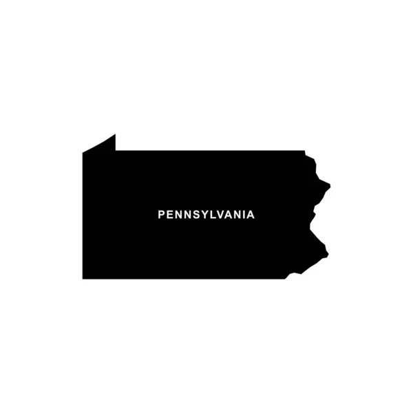 Ікона Карти Пенсильванії Пенсильванський Вектор — стоковий вектор