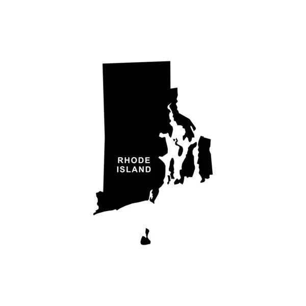 Plattegrond Rhode Island Icoon Rhode Eiland Icoon Vector — Stockvector