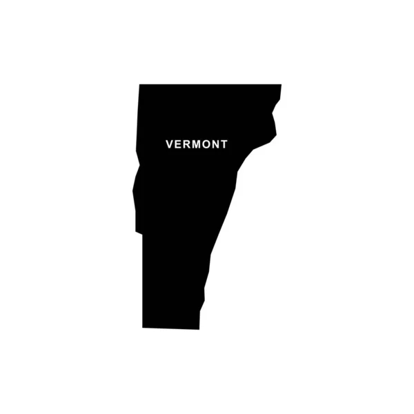 Icono Mapa Vermont Vermont Icono Vector — Vector de stock