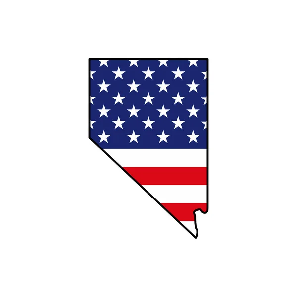 Nevada Map Icon Nevada Icon Vector — Stock Vector