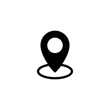Maps and pin icon. location sign and symbol. geo locate, pointer icon. clipart