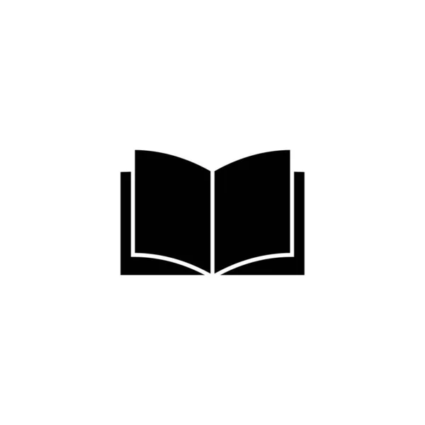 Buchikone Zeichen Und Symbol Des Offenen Buches Ebook Symbol — Stockvektor