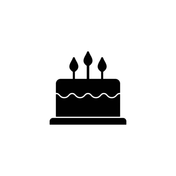 Икона Торта Вывеска Символ Торта Иконка Торта — стоковый вектор