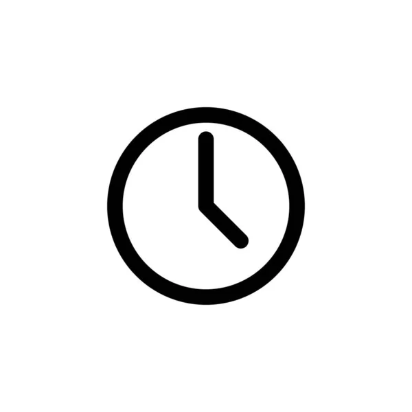 Ícone Relógio Sinal Tempo Símbolo Ícone Relógio — Vetor de Stock