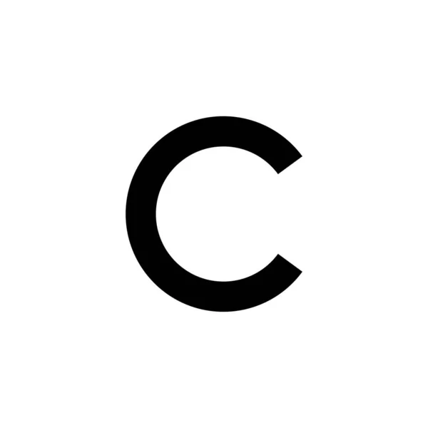 Icona Del Copyright Segno Simbolo Del Copyright — Vettoriale Stock