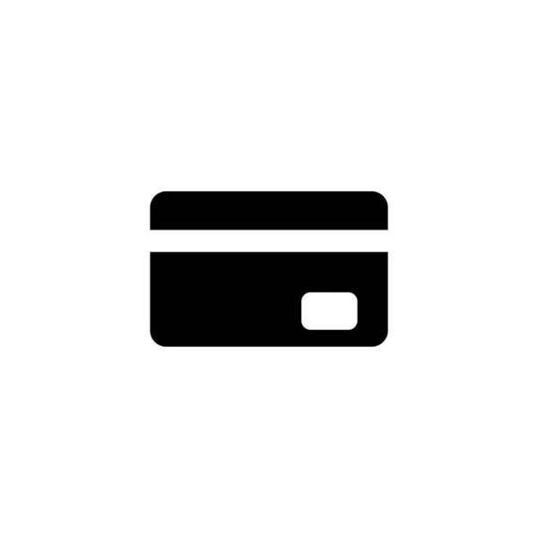 Ícone Cartão Crédito Cartão Crédito Sinal Pagamento Símbolo — Vetor de Stock