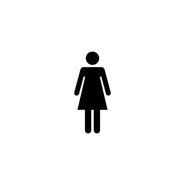 Женская Икона Знак Женщины Символ — стоковый вектор