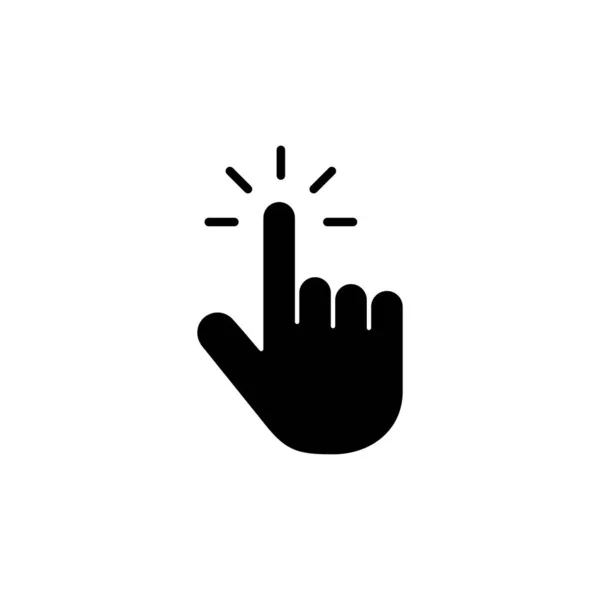 Піктограма Ручного Курсора Знак Курсора Символ Значок Ручного Курсора Clik — стоковий вектор