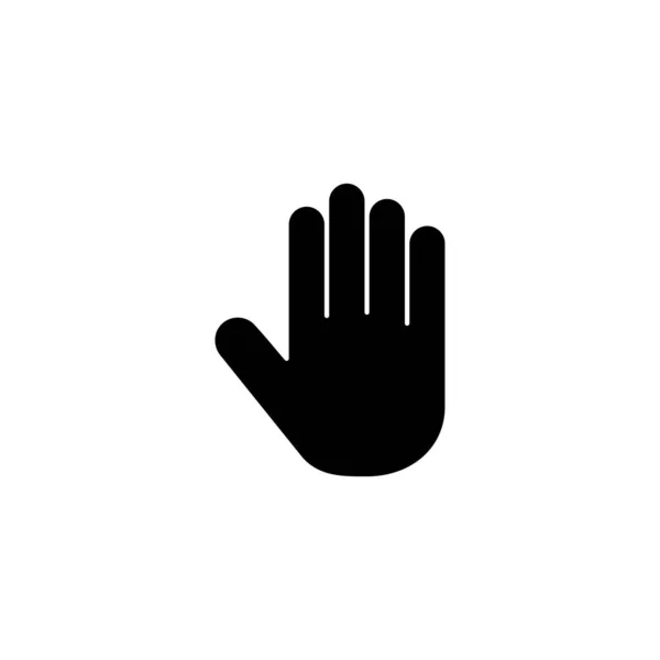 Ícone Mão Sinal Mão Símbolo Gesto Mão — Vetor de Stock