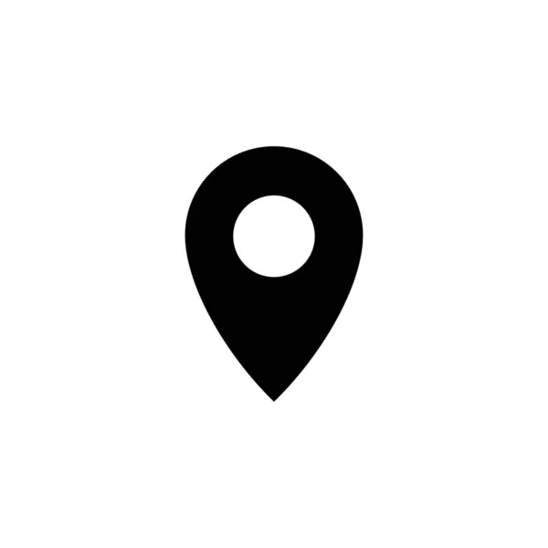 Icona Ardiglione Segno Posizione Simbolo Icona Destinazione Pin Mappa — Vettoriale Stock