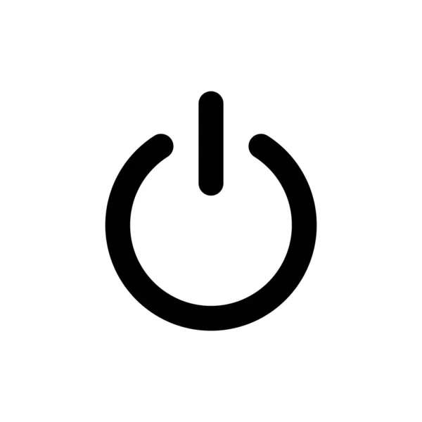 Power Symbol Power Switch Zeichen Und Symbol Elektrischer Strom — Stockvektor