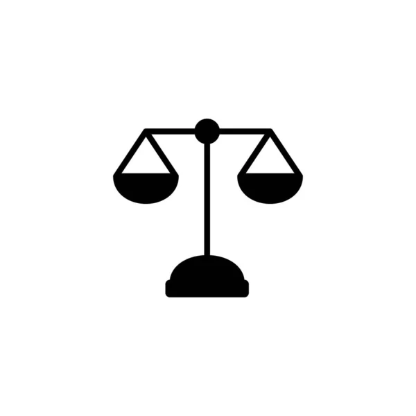 スケールアイコン 法規模のアイコン 正義のサインとシンボル — ストックベクタ