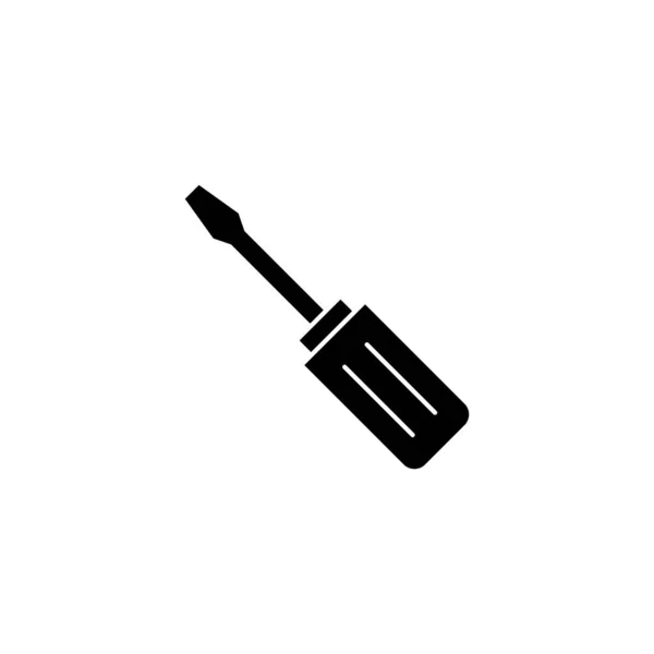 Schraubenzieher Icon Tools Zeichen Und Symbol — Stockvektor