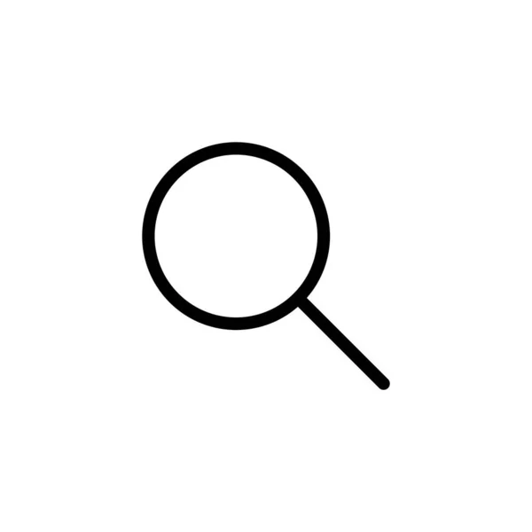 Suchsymbol Lupe Suchen Zeichen Und Symbol — Stockvektor