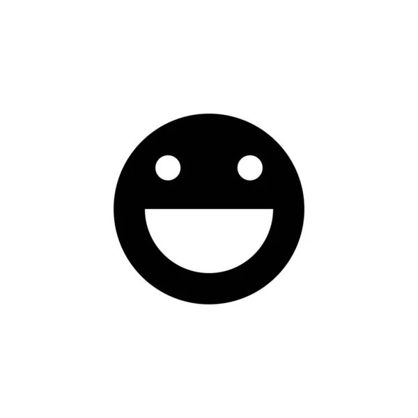 Glimlach Icoon Glimlach Emoticon Icoon Feedbackteken Symbool — Stockvector