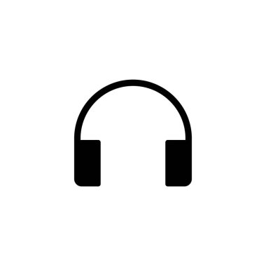 Kulaklık ikonu. Kulaklık işareti ve sembol