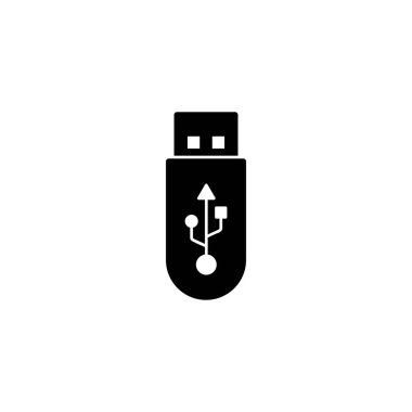 Usb simgesi. Flaş disk işareti ve sembol. Flash disk işareti.