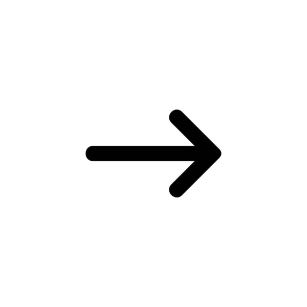Icono Flecha Signo Flecha Símbolo Para Diseño Web — Vector de stock
