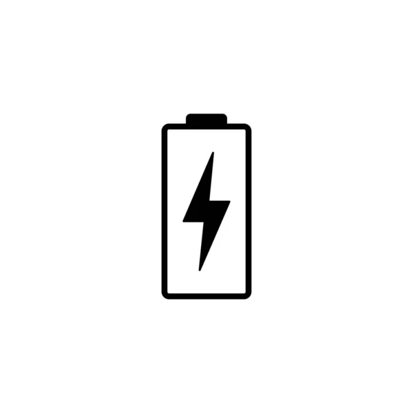 Ikona Baterie Značka Nabíjení Baterie Symbol Úroveň Nabití Baterie — Stockový vektor