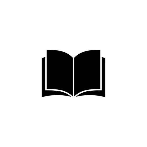 Icono Del Libro Signo Libro Abierto Símbolo Icono Ebook — Vector de stock