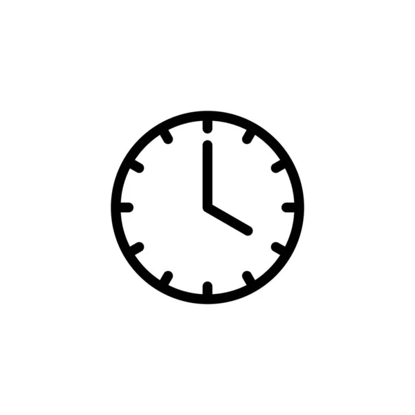 时钟图标 时间的标志和符号 观看图标 — 图库矢量图片