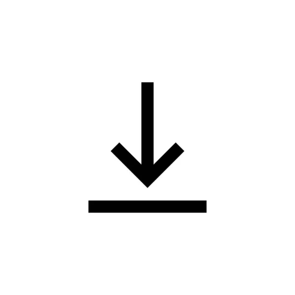 Icon Herunterladen Zeichen Und Symbol Herunterladen — Stockvektor