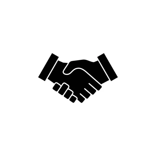 Значок Рукопожатия Деловой Знак Рукопожатия Символ Контакт Соглашение — стоковый вектор