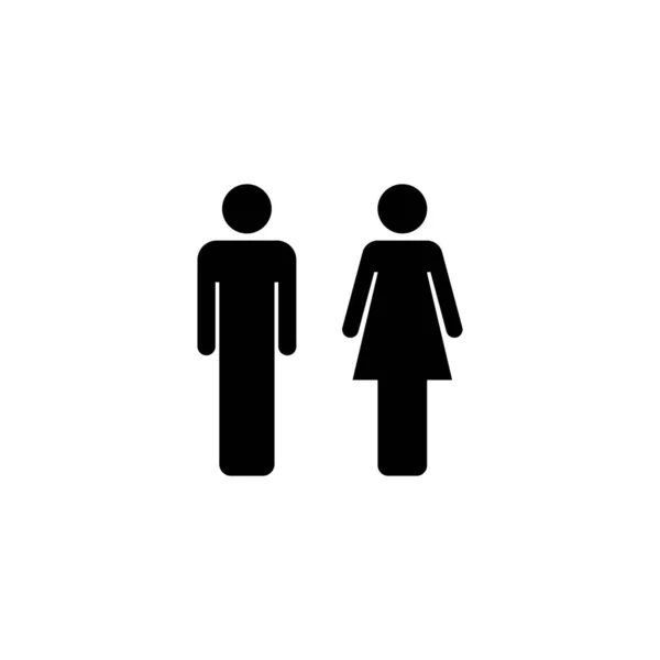 Εικονίδιο Άνδρα Και Γυναίκας Ανδρικό Και Θηλυκό Σημάδι Και Σύμβολο — Διανυσματικό Αρχείο