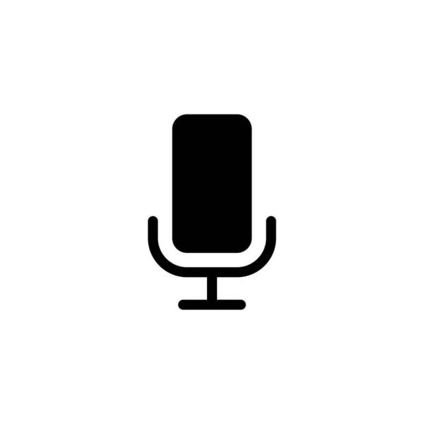 Mikrofon Ikon Karaoke Jel Szimbólum — Stock Vector