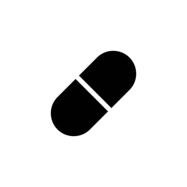 Pills Ikon Kapselikon Knark Tecken Och Symbol — Stock vektor