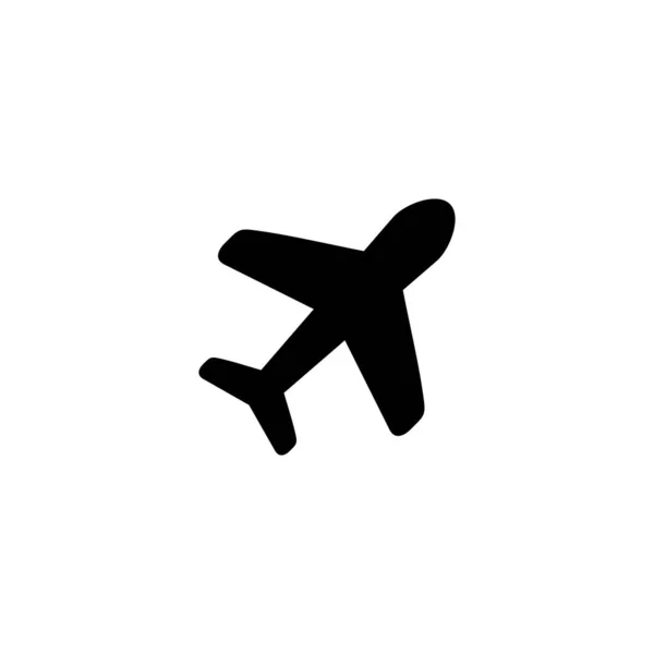 Ícone Avião Sinal Símbolo Avião Símbolo Transporte Aéreo Sinal Viagem —  Vetores de Stock