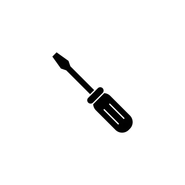 Screwdriver Icon Tools Signo Símbolo — Archivo Imágenes Vectoriales