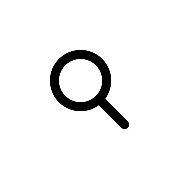 Suchsymbol Lupe Suchen Zeichen Und Symbol — Stockvektor