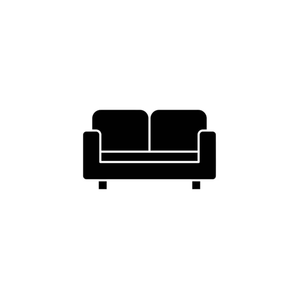 Καναπές Καναπές Και Σύμβολο Εικονίδιο Επίπλων — Διανυσματικό Αρχείο