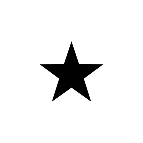 Stjärnikonen Betygsbeteckning Och Symbol Favorit Stjärna Ikon — Stock vektor