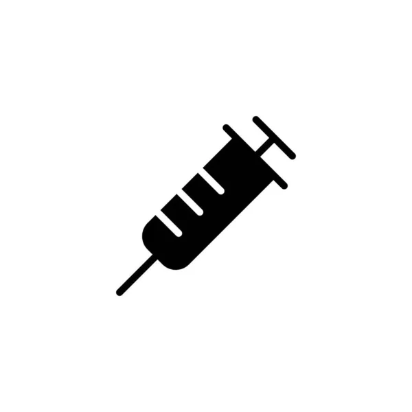 注射器图标 注射标志和符号 疫苗图标 — 图库矢量图片
