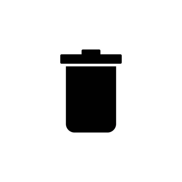 Mülleimer Mülleimer Symbol Zeichen Und Symbol Löschen — Stockvektor