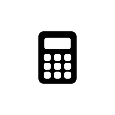 Hesap makinesi simgesi. Hesap makinesi işareti ve simgesi.