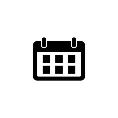 Takvim simgesi. Takvim işareti ve sembol. Simge simgesini ayarla