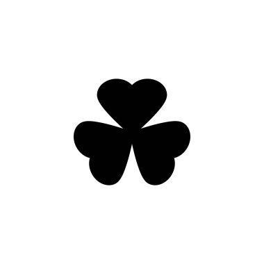 Yonca simgesi. Yonca işareti ve sembol. dört yapraklı yonca simgesi.