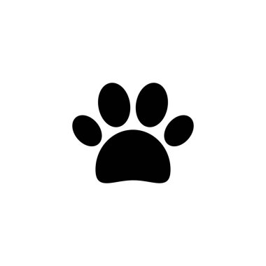 Pençe simgesi. Pençe izi ve sembol. köpek ya da kedi pençesi