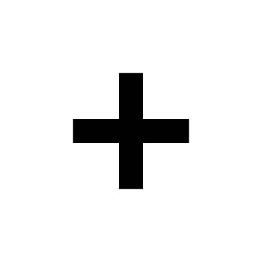 Artı Simge. Artı işareti ve sembol ekle