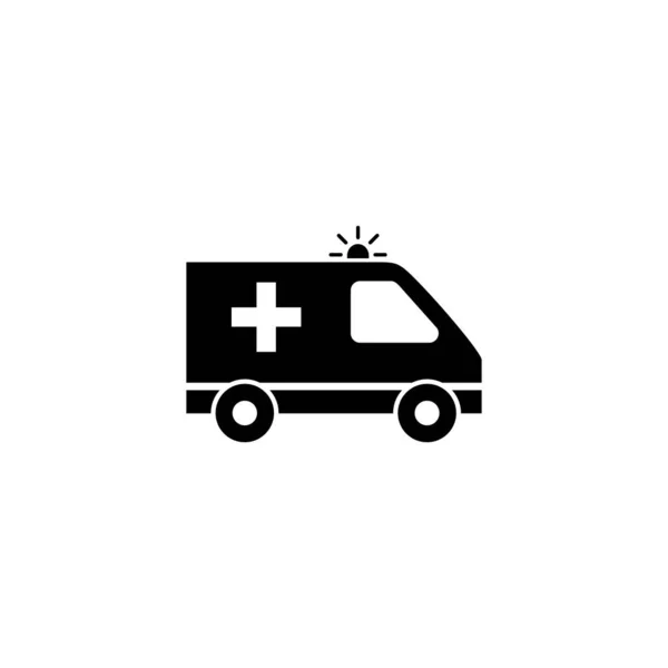 Icono Ambulancia Señal Camión Ambulancia Símbolo Coche Ambulancia — Archivo Imágenes Vectoriales