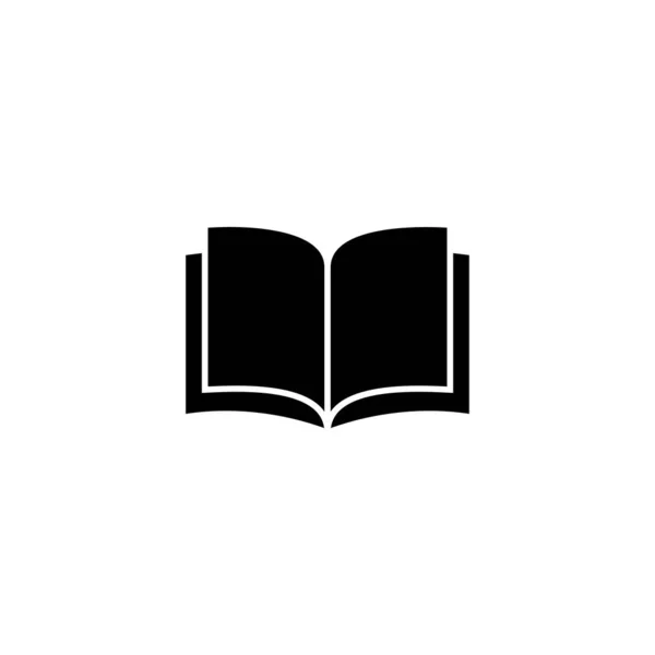 Icono Del Libro Signo Libro Abierto Símbolo Icono Ebook — Vector de stock
