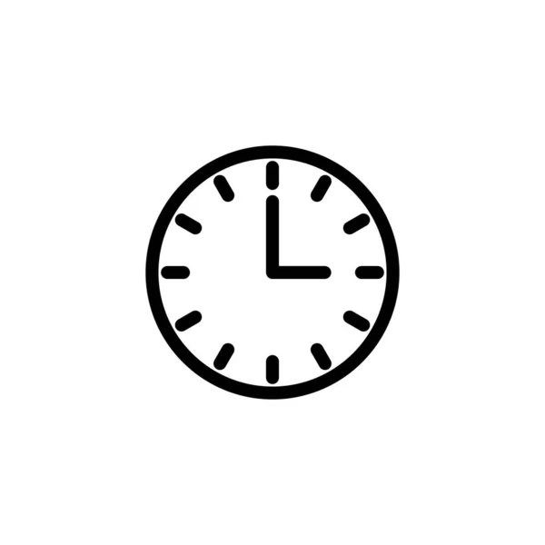 Icono Del Reloj Signo Tiempo Símbolo Icono Reloj — Vector de stock