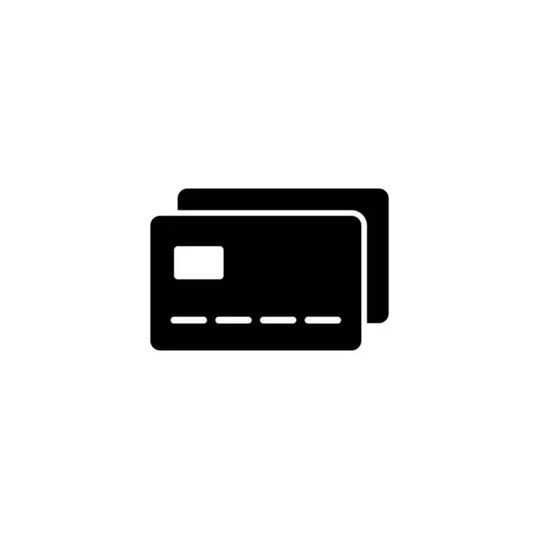 아이콘 신용카드 표시와 상징물 — 스톡 벡터