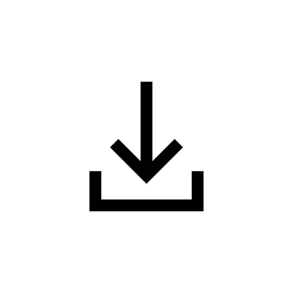 Descargar Icono Descargar Signo Símbolo — Vector de stock