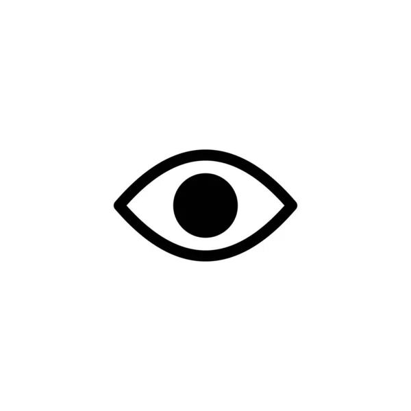 Göz Simgesi Göz Işareti Sembol Bak Görüş Simgesi — Stok Vektör